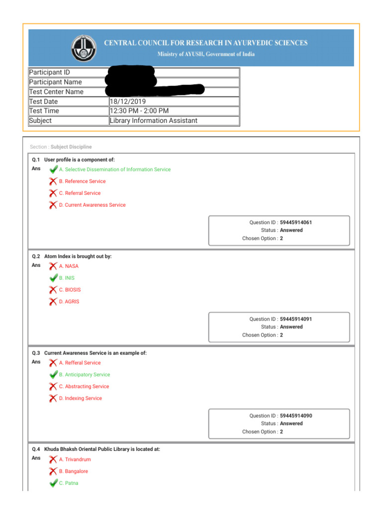 Complete Guide to CCRAS Answer Key 2023 – AssamTouch समाचार